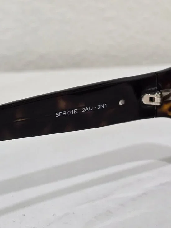 Prada ✦ Oversized Tortoise Sunglasses SPR01E ✦ Brown Gradient Lenses Italy - Picture 6 of 10